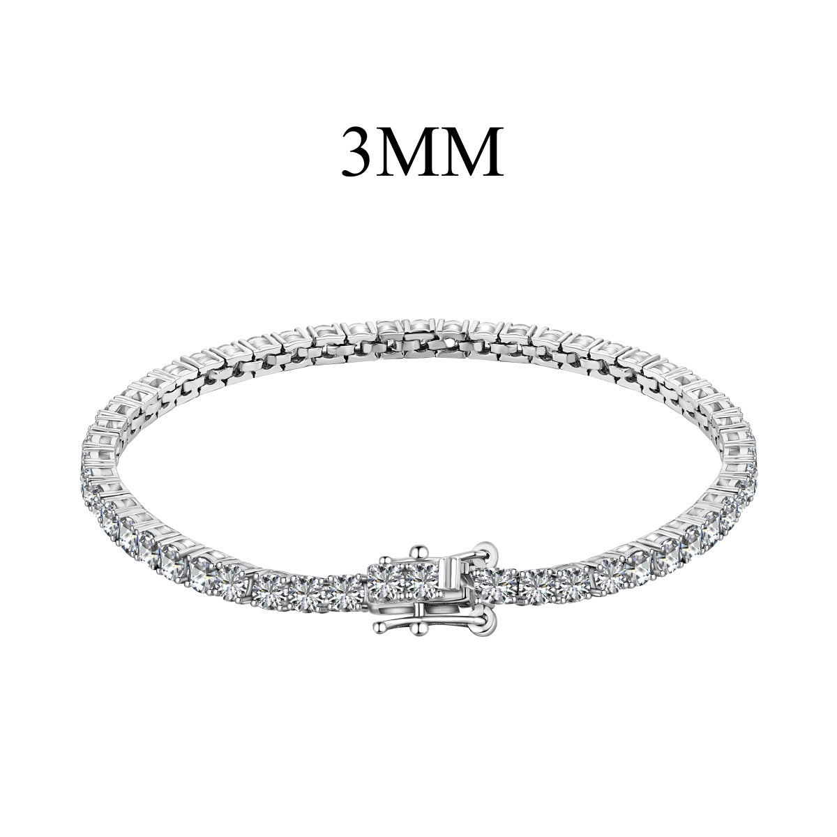 [baslovejewels]Radiant Colorful Round Cut Party Bracelet