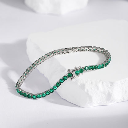 [baslovejewels]Radiant Colorful Round Cut Party Bracelet
