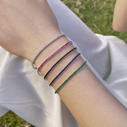 [baslovejewels]Radiant Colorful Round Cut Party Bracelet