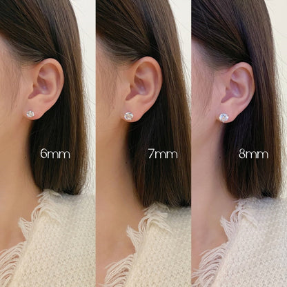 [baslovejewels]Dainty Round Shape Earrings