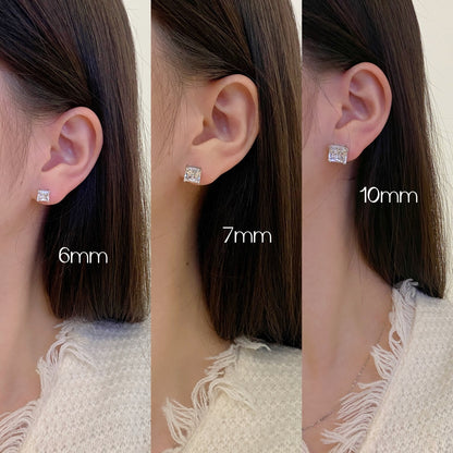 [baslovejewels]Delicate Square Shape Earrings