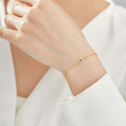 [baslovejewels]Evil Eye Shape Necklace