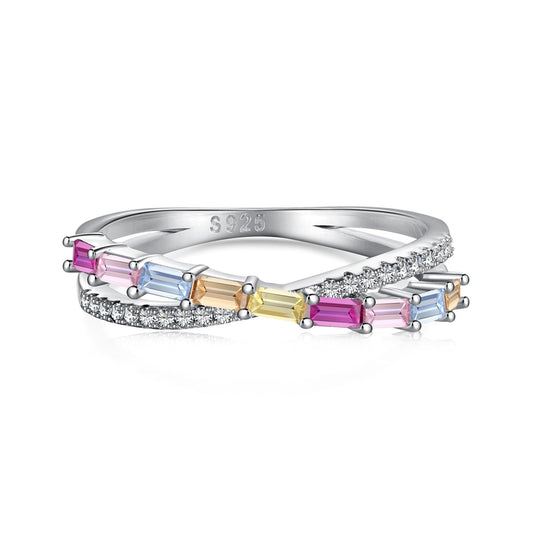 [baslovejewels]Energetic Elegant Radiant Cut Party Ring