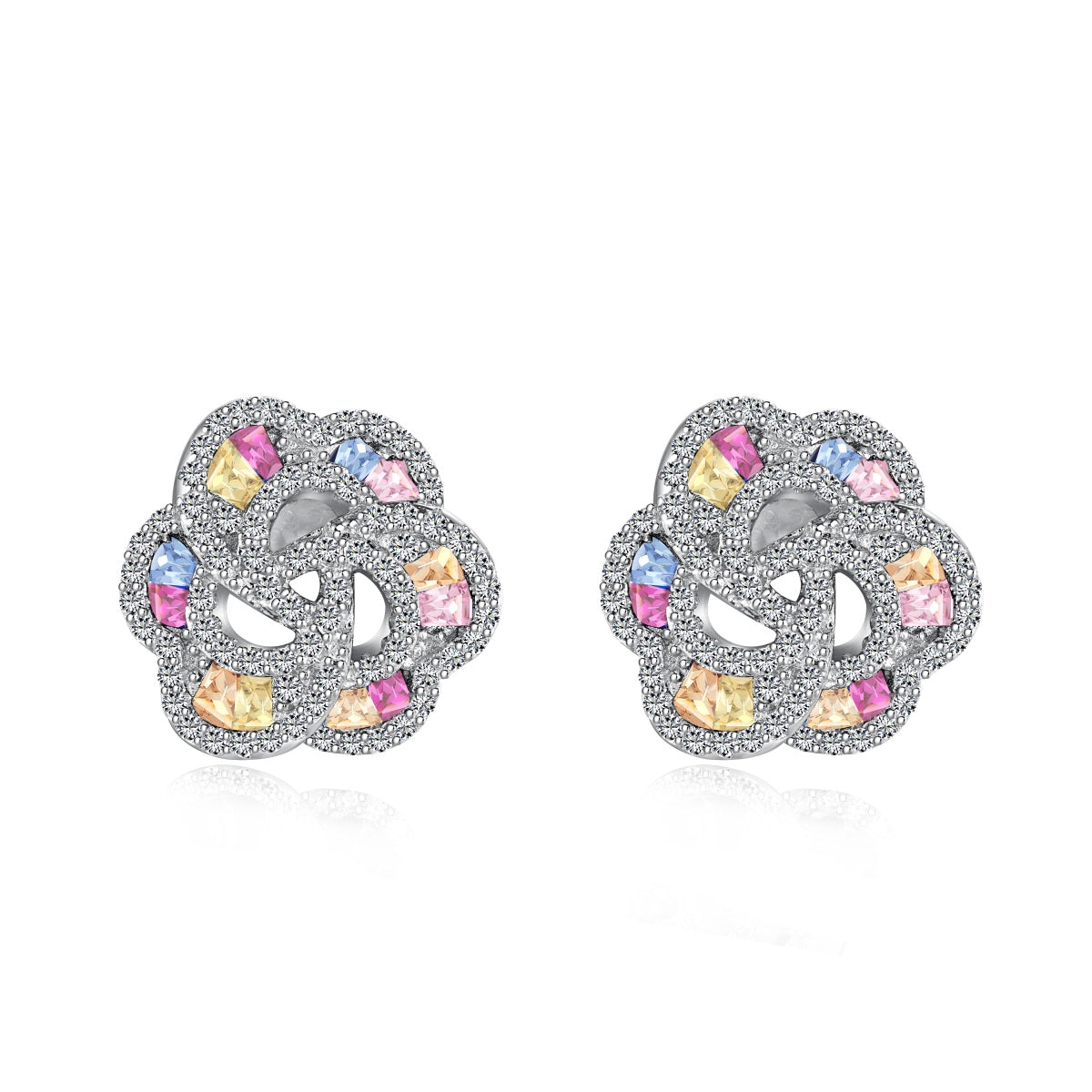 [baslovejewels]Exquisite Flower Shape Daily Earrings