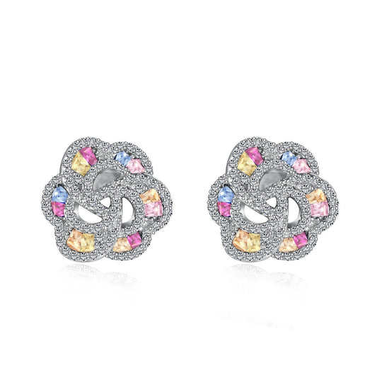 [BASLOVE]Exquisite Flower Shape Daily Earrings