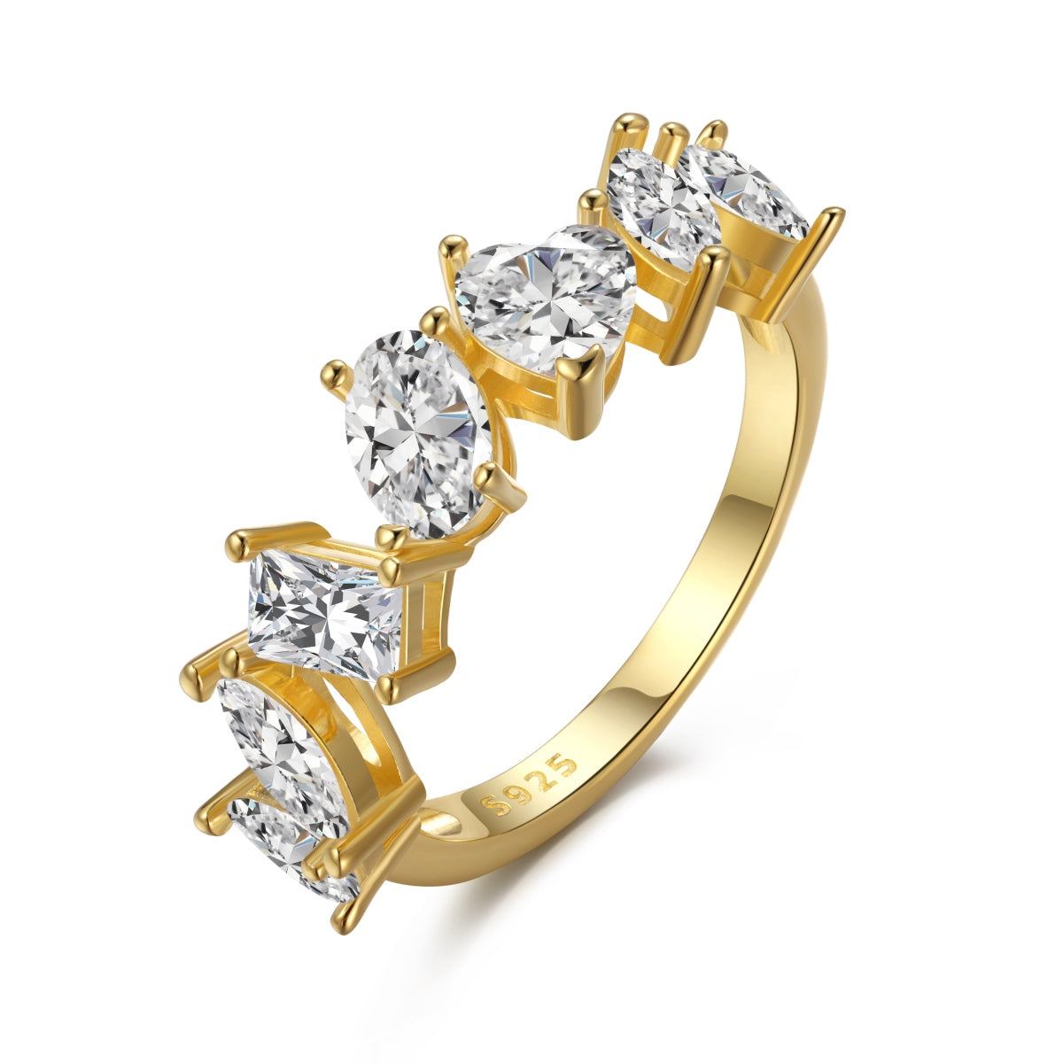 [baslovejewels]Delicate Multi Cut Ring