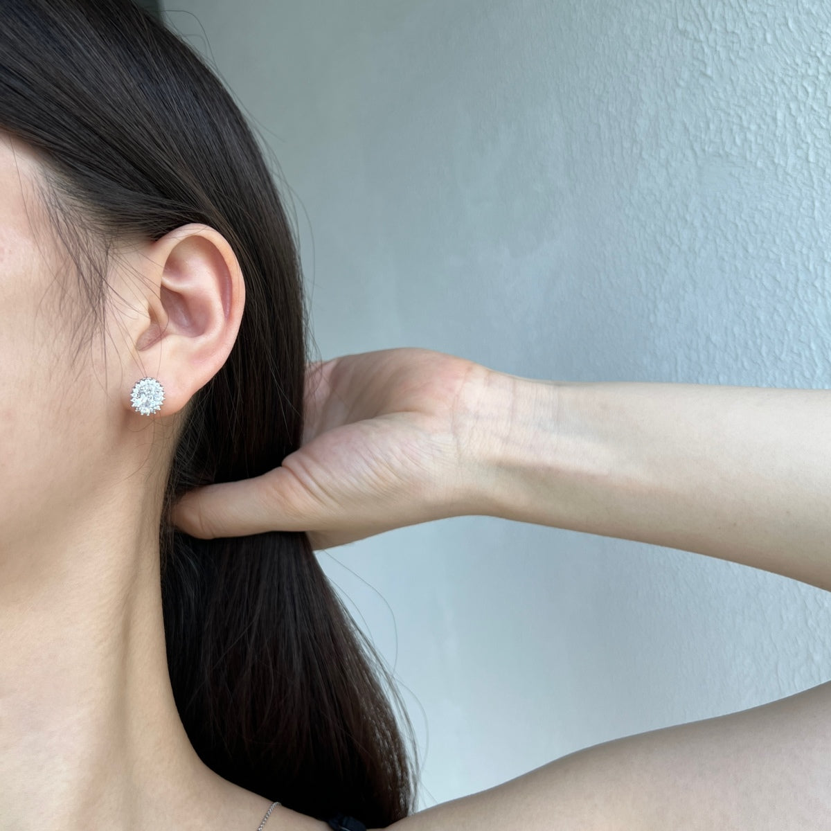 [baslovejewels]Delicate Radiant Oval Cut Daily Earrings