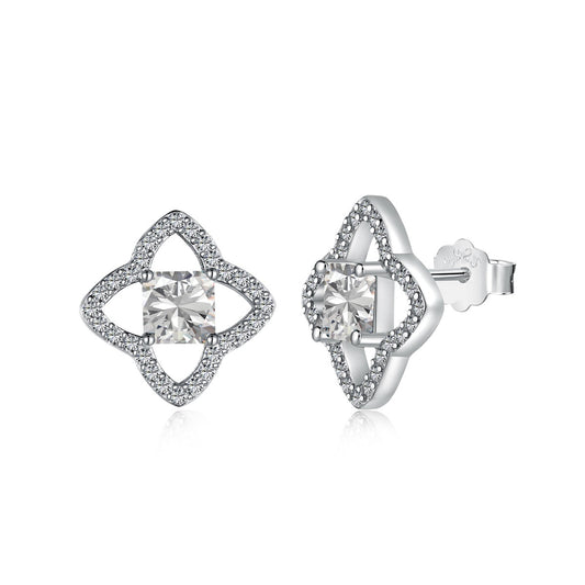 [baslovejewels]Elegant Star Shape Princess Cut Daily Earrings