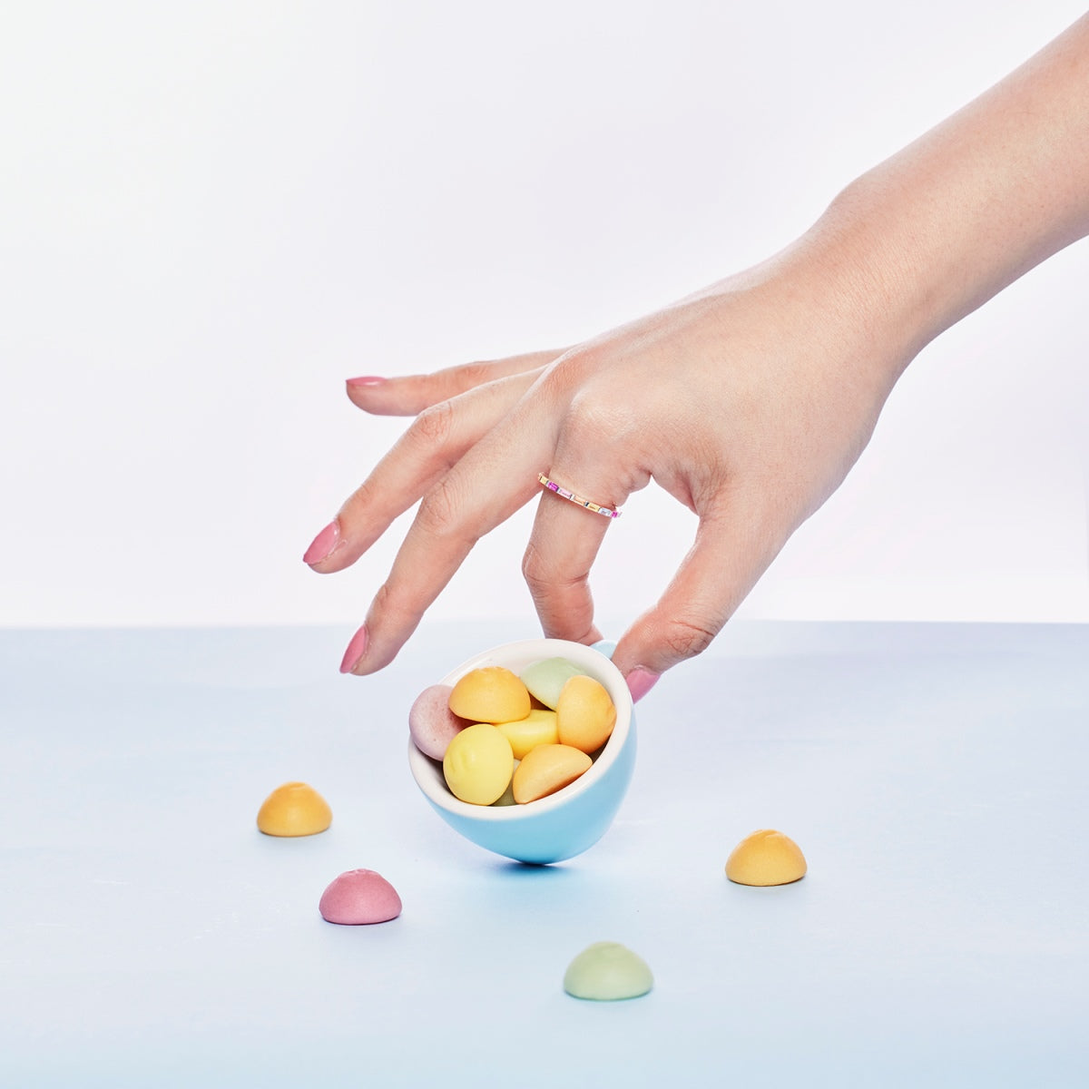 [baslovejewels]Lively In Shades Elegant Radiant Cut Daily Ring