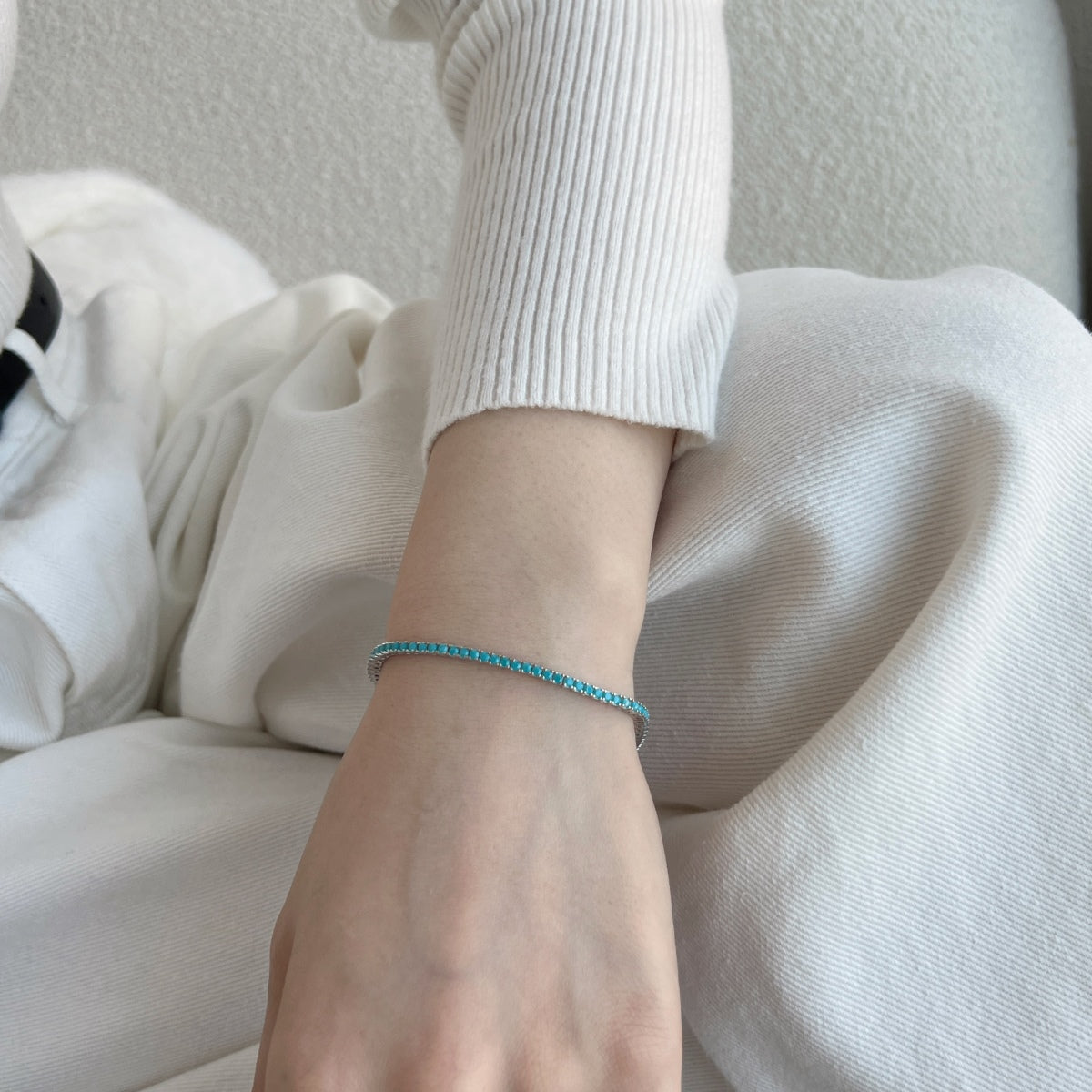 [baslovejewels]Dazzling Exquisite Round Cut Daily Bracelet