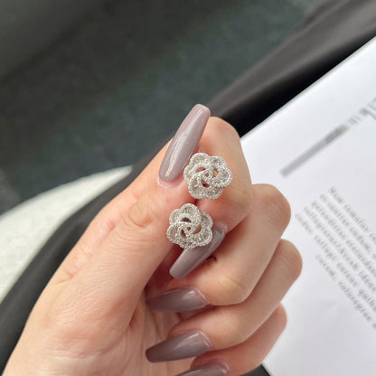 [baslovejewels]Exquisite Flower Shape Daily Earrings