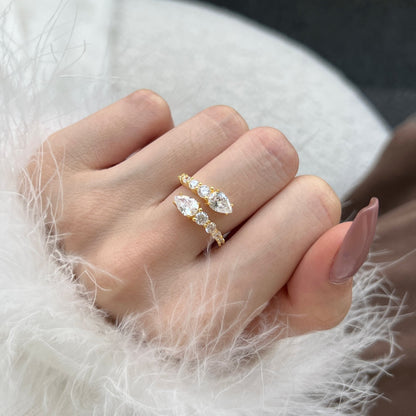 [baslovejewels]Delicate Lively Snake Shape Daily Ring