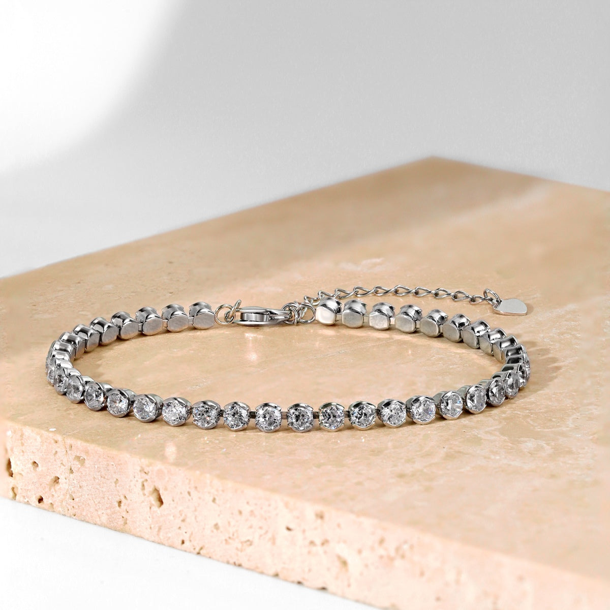 [baslovejewels]Dazzling Sparkling Round Cut Daily Bracelet