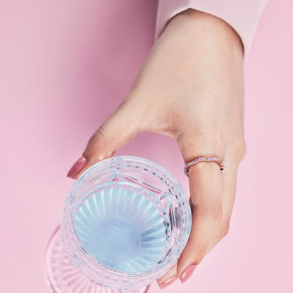 [baslovejewels]Dainty Colorful Round Cut Party Ring