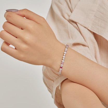 [baslovejewels]Radiant Colorful Round Shape Daily Bracelet