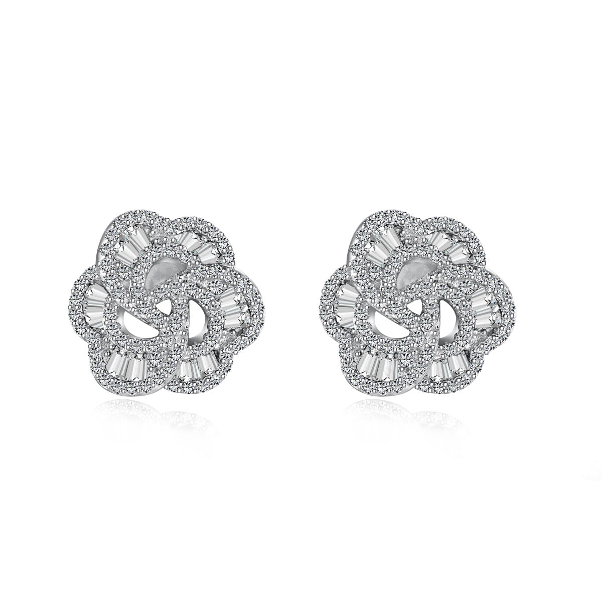 [baslovejewels]Exquisite Flower Shape Daily Earrings