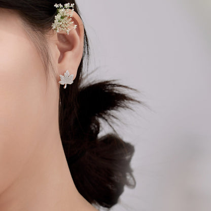 [baslovejewels]Exquisite Maple Leaf Design Earrings