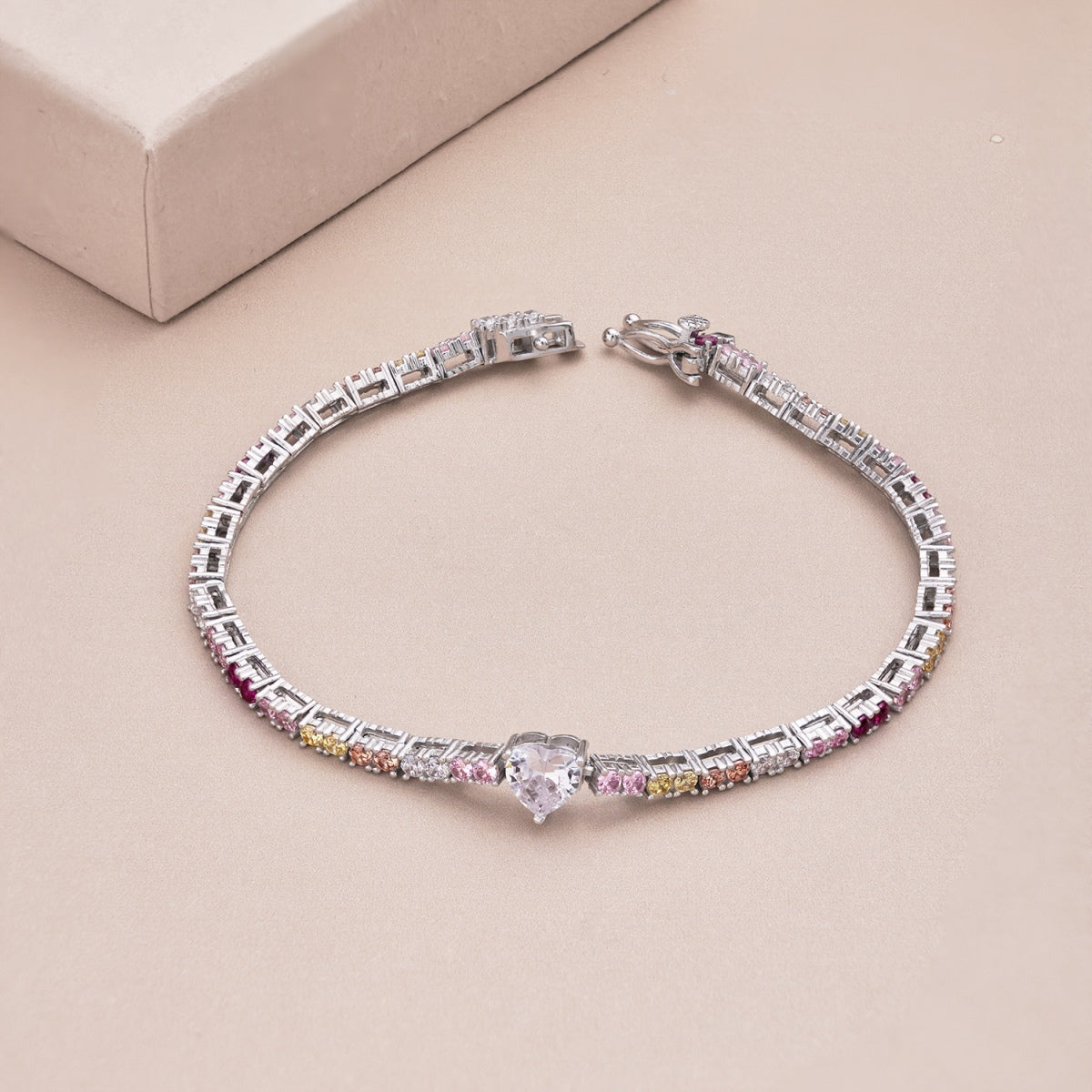 [baslovejewels]Delicate Romantic Heart Shape Lover Bracelet