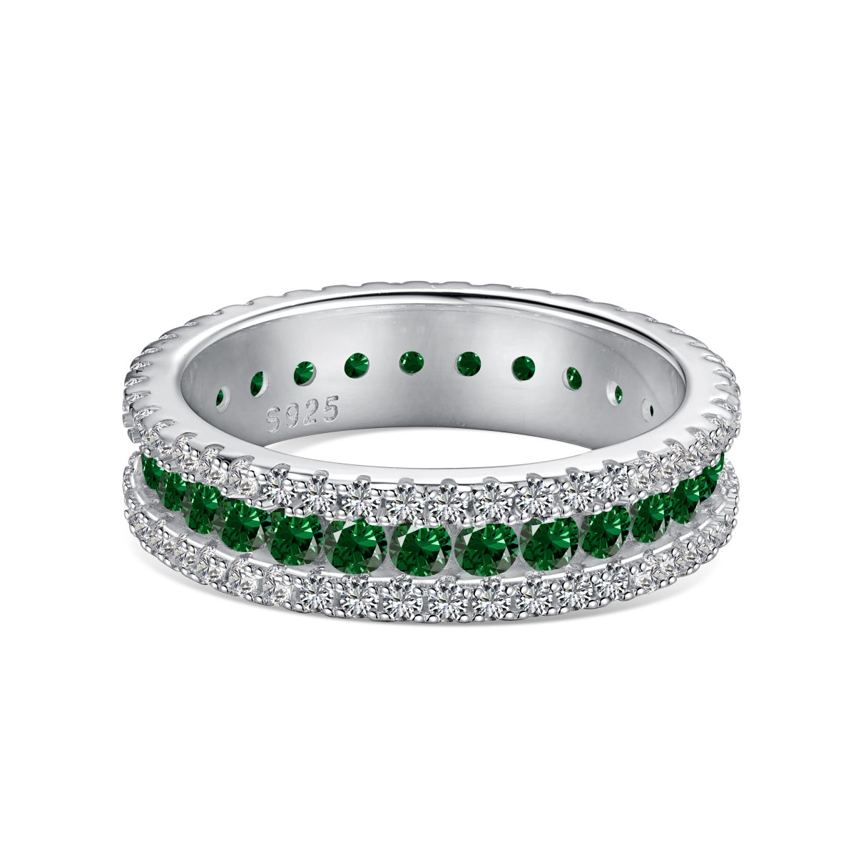 [baslovejewels]Delicate Colorful Round Cut Daily Ring