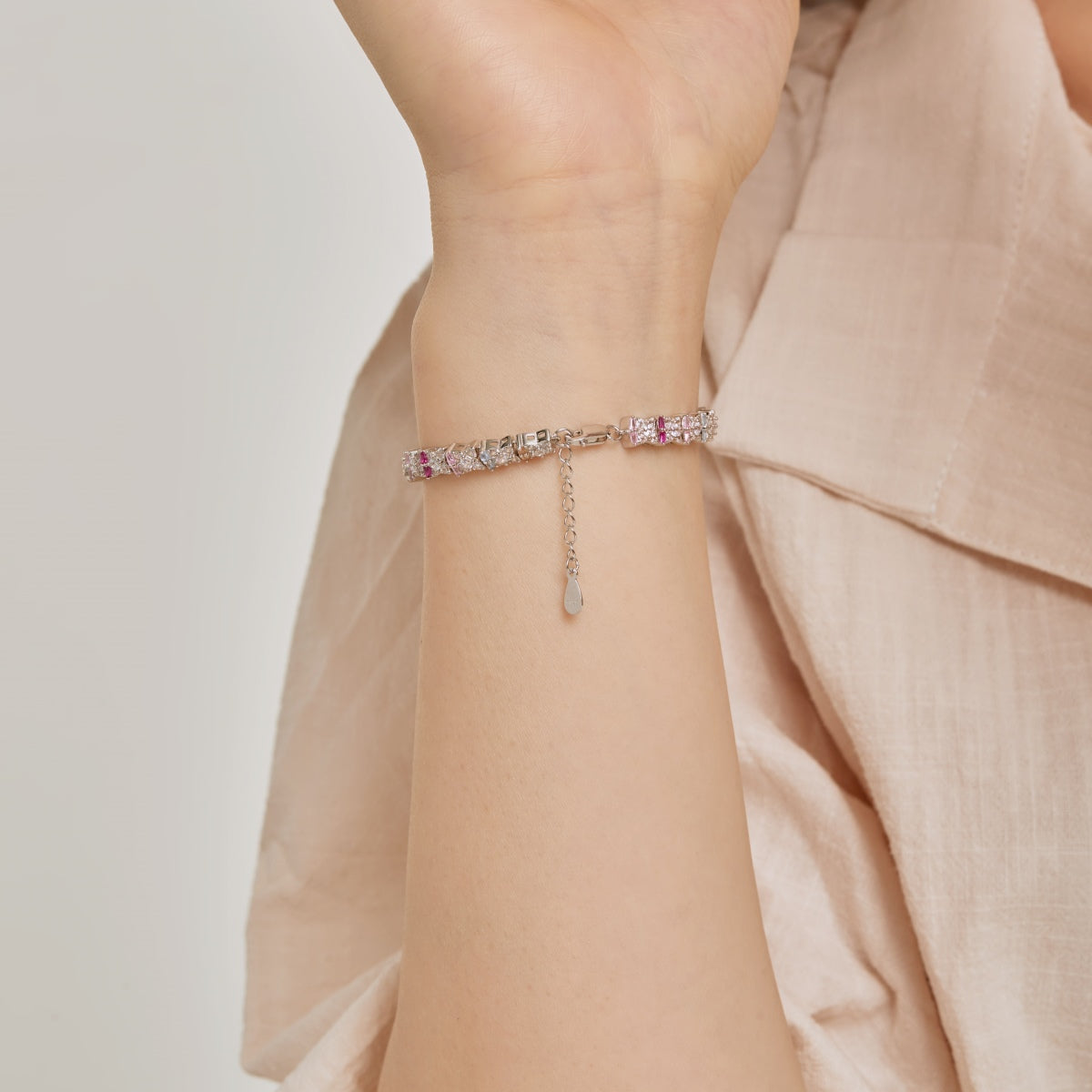 [baslovejewels]Unique Colorful Flower Shape Daily Bracelet