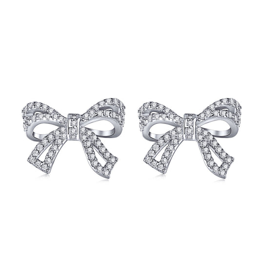 [baslovejewels]Dainty Bow Shape Earrings