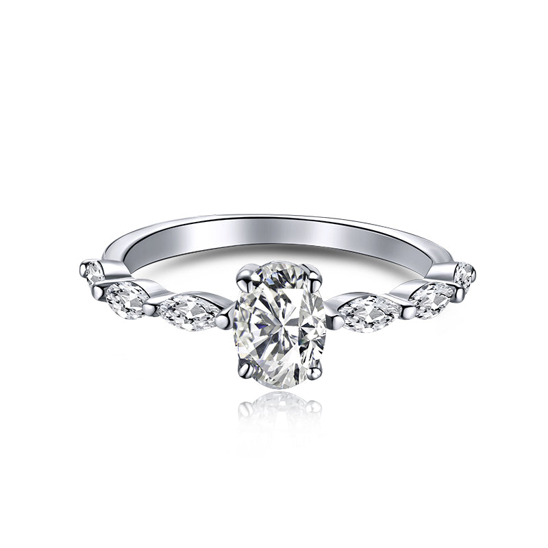 [baslovejewels]0.75 Carat Luxurious Vibrant Elongated Cushion Cut Daily Ring