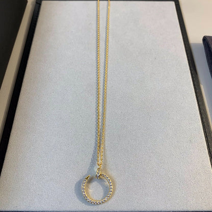 [Basjewels]JUSTE NECKLACE GOLD DIAMONDS