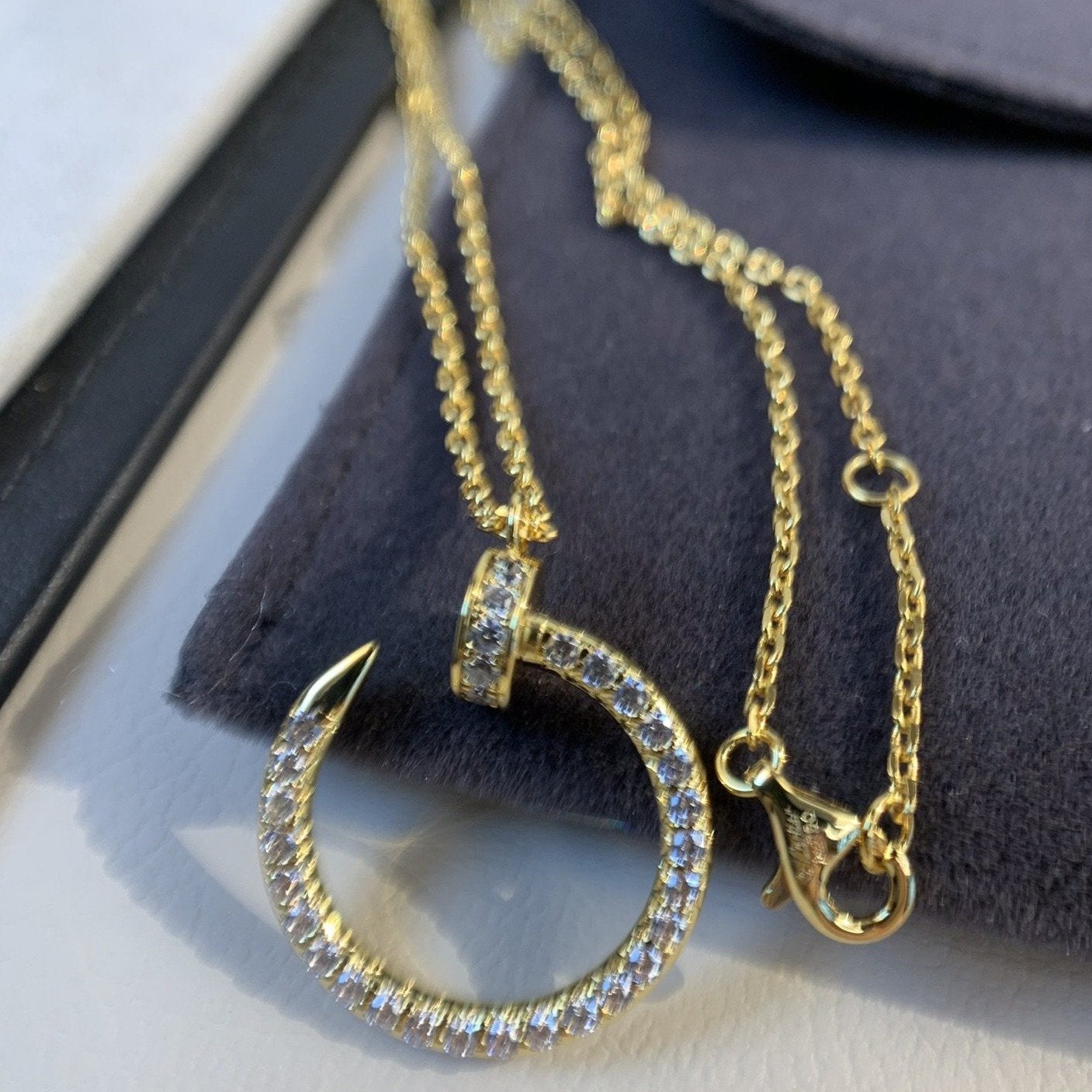 [Basjewels]JUSTE NECKLACE GOLD DIAMONDS