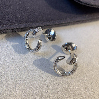 [Basjewels]JUSTE EARRINGS SILVER DIAMONDS