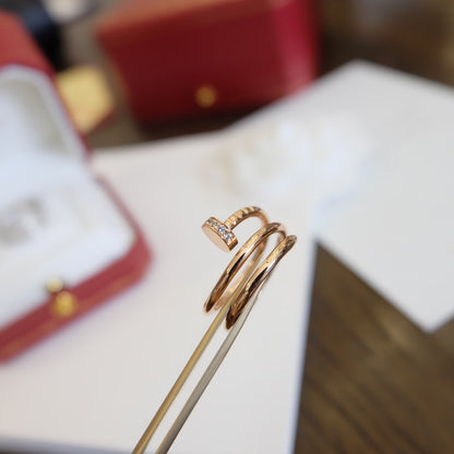 [Basjewels]JUSTE RING 1.8MM PINK GOLD DOUBLE ROW