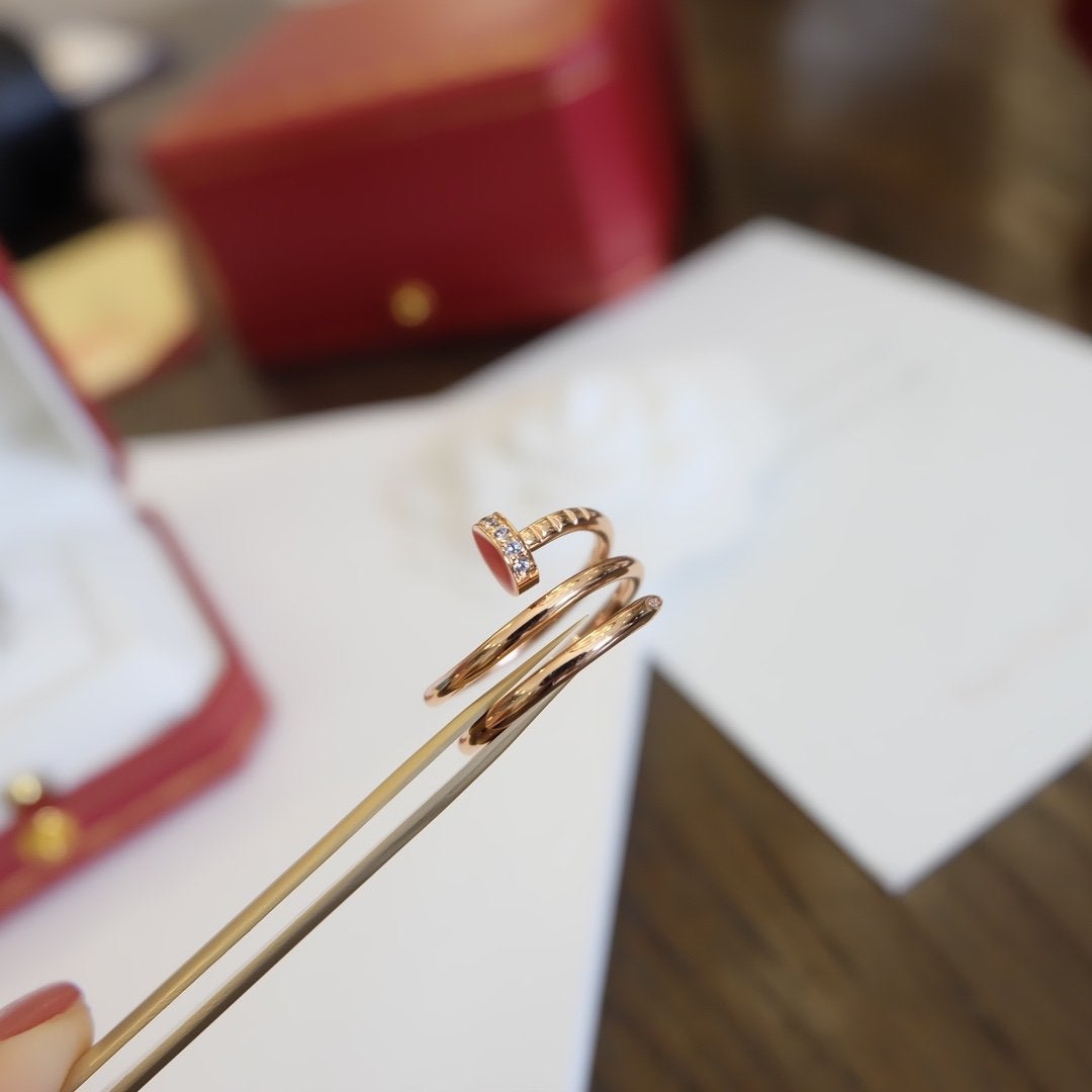 [Basjewels]JUSTE RING 1.8MM PINK GOLD DOUBLE ROW