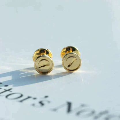 [Basjewels]LOVE EARRINGS GOLD 10MM