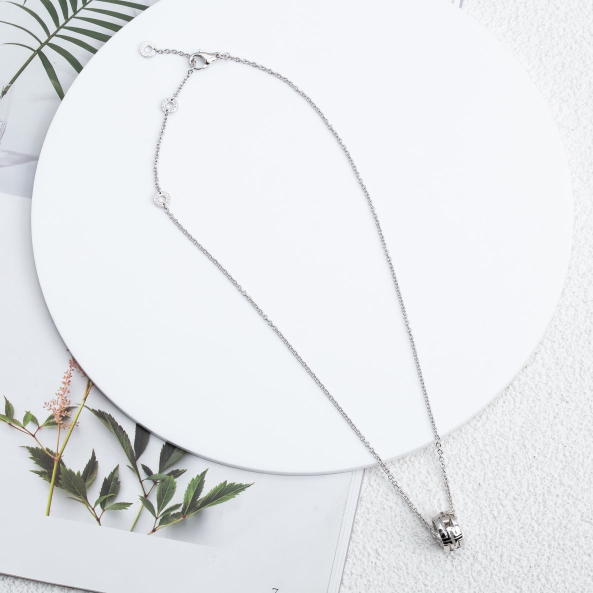 [Basjewels]PARENTESI NECKLACE SILVER