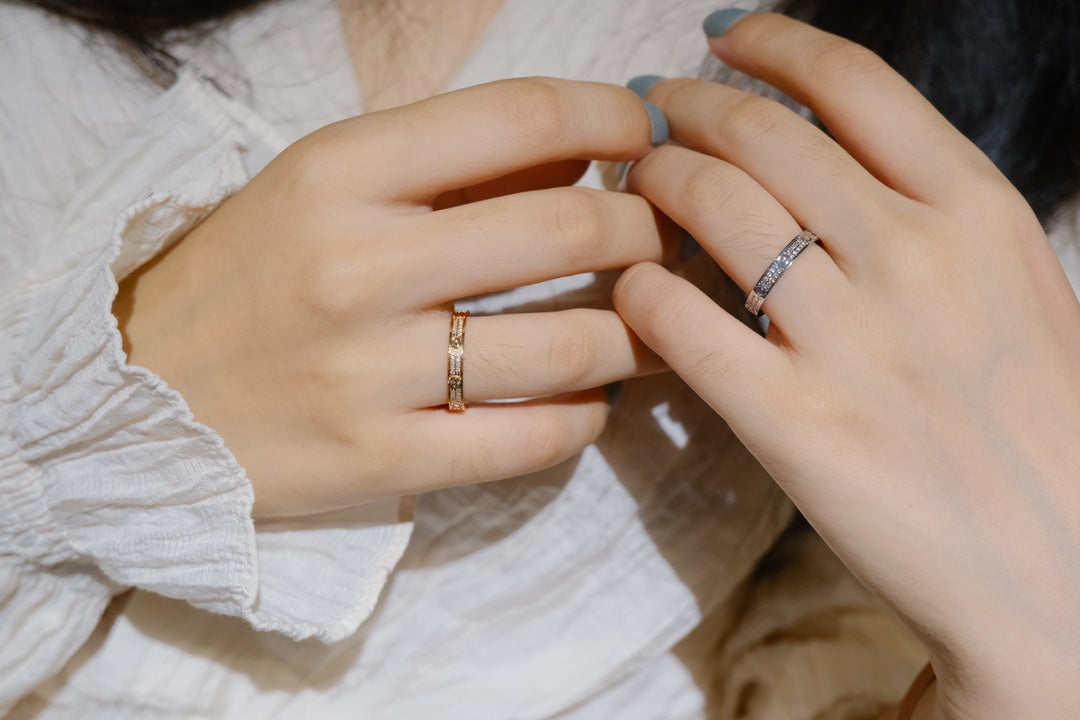 [Basjewels]LOVE RING 2.65MM DIAMOND