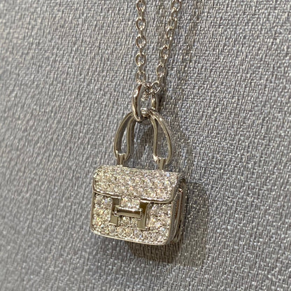 [baslovejewels]CONSTANCE PEDANT DIAMOND NECKLACE