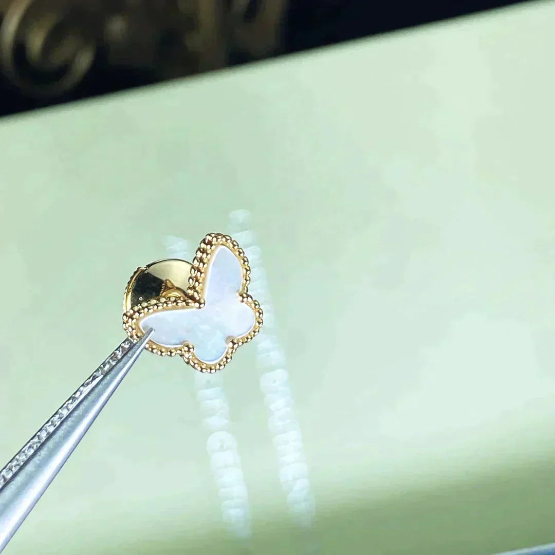 [Basjewels]SWEET BUTTERFLY MOP EARSTUDS