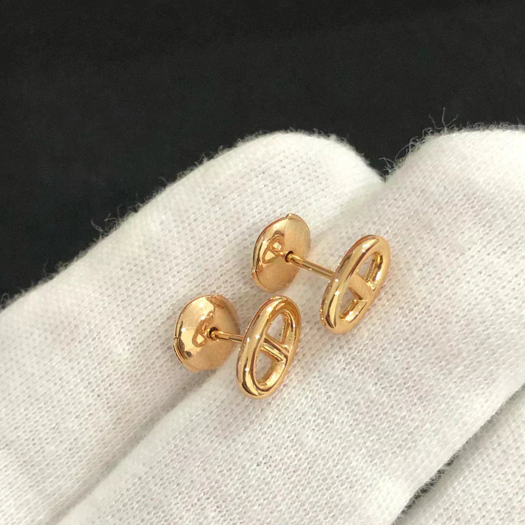 [baslovejewels]CHAINE SMALL EARRINGS GOLD AND SILVER