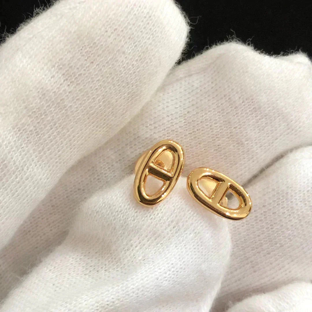 [baslovejewels]CHAINE SMALL EARRINGS GOLD AND SILVER