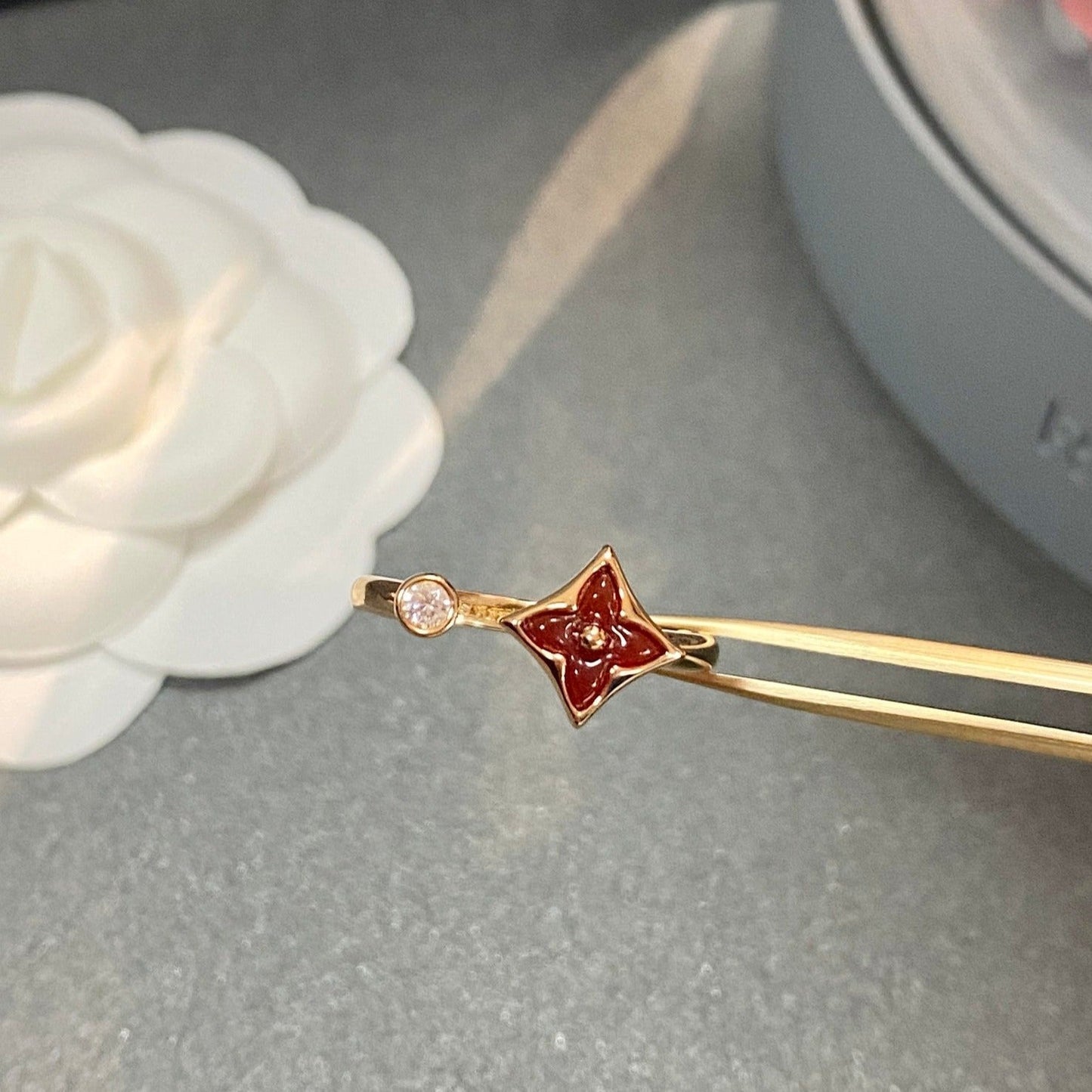 [baslovejewels]STAR 1 DIAMOND OPEN RING