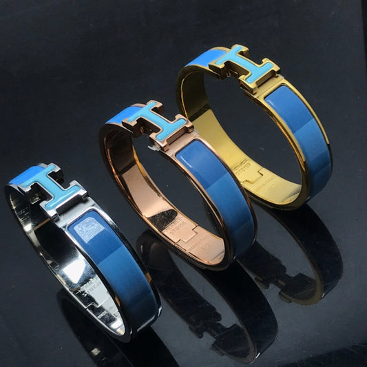 [Basjewels]HM BRACELET BLUE RAINBOW CERAMIC