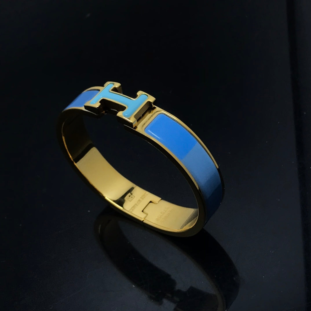 [Basjewels]HM BRACELET BLUE RAINBOW CERAMIC