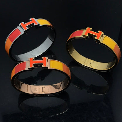 [Basjewels]HM BRACELET ORANGE RAINBOW CERAMIC