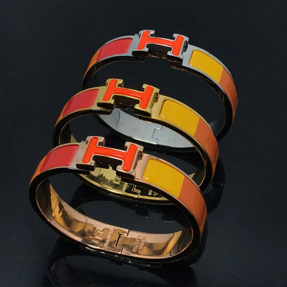 [Basjewels]HM BRACELET ORANGE RAINBOW CERAMIC