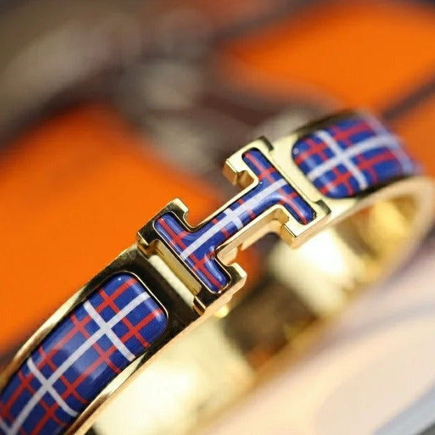 [Basjewels]H TARTAN BRACELET 12MM