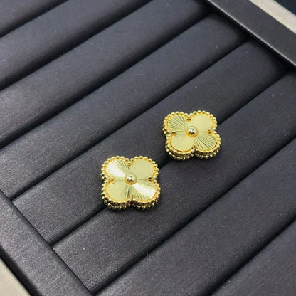 [Basjewels]CLOVER MINI 9.5MM LASER EARRINGS