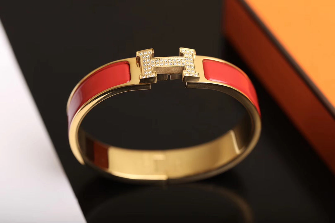 [baslovejewels]H BRACELET GOLD DIAMOND