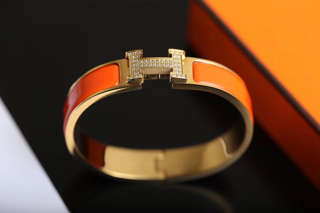 [baslovejewels]H BRACELET GOLD DIAMOND