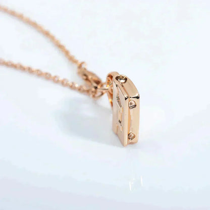 [Basjewels]AMULETTE PEDANT ROSE GOLD NECKLACE