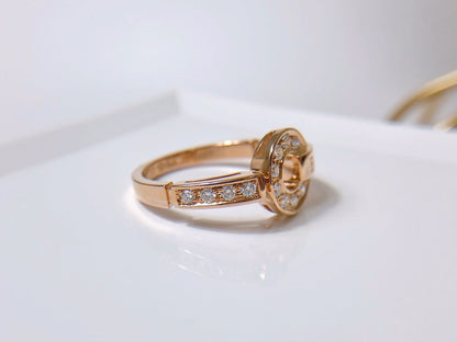 [Basjewels]DREAM RING DIAMOND PINK GOLD