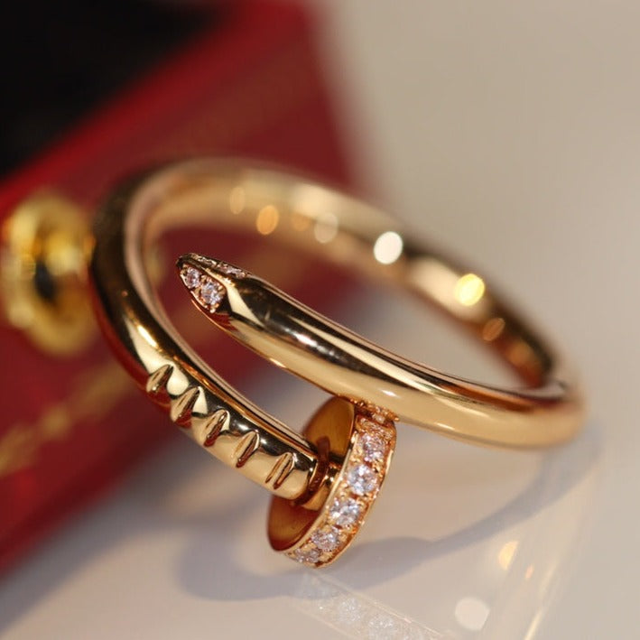 [Basjewels]JUSTE RING 2.65MM GOLD DIAMOND